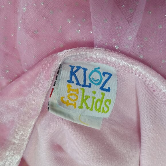 Kloz for Kids Pink Velour Fairy Princess Tutu Dress Size 5 Sequin Sparkle - Picture 12 of 13